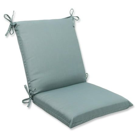 36.5" Sunbrella Cool Aqua Blue Outdoor Patio Chair Cushion with Ties