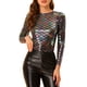 thumbnail image 1 of INSPIRAR CHIC Blusa de Noche Brillante de Manga Larga con Cuello Redondo Ajuste Regular 2XL Colorida, 1 of 6