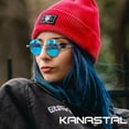 thumbnail image 4 of KANASTAL Hippie Round Sunglasses for Women Men Circle Sun Glasses UV400 Protection(Blue), 4 of 8