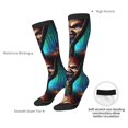 thumbnail image 5 of Saiise Chucky Ad Funny Socks Men Women Boys Kids Adults Novelty Graphic Crew Tube Socks Crazy Design Casual Dress Socks for Sports,Running,Travel, 5 of 7