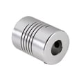 thumbnail image 1 of Jaw Silver Flexible Coupling, 8 X 8Mm Coupling Flexible Connector, Encoder Screw Driving For Stepper Motor Servo Motor, 1 of 3