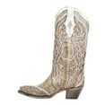 thumbnail image 3 of Corral Boots Womens Studded Tooled Inlay Snip Toe Cowboy  Mid Calf Dress Bo, 3 of 5