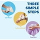 thumbnail image 2 of Esponjas de Baño Sin Enjuague - Paquete con 25, Desechables para Adultos Mayores, Pacientes Encamados y Cuidado en Casa, 2 of 5
