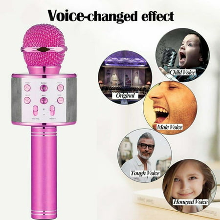 Bluetooth Wireless Karaoke Microphone, Portable Bluetooth Karaoke Player with Speaker for Home KTV Outdoor Party Music Playing & (Best Karaoke Player India)