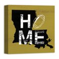 thumbnail image 2 of Creative Products Louisiana Football State Pride 16x16 Canvas Wall Art, 2 of 4