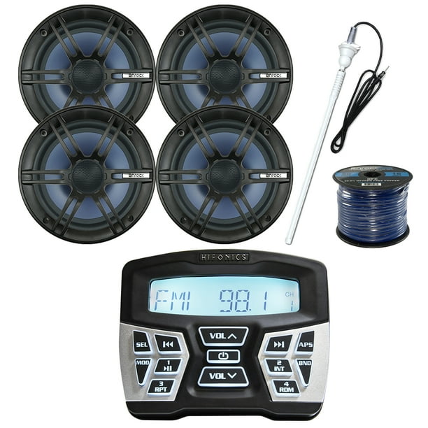 Audio Combo Jensen Marine Audio Bluetooth USB Stereo Receiver, 4 x