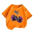 thumbnail image 5 of RMGVDSD Girls T Shirts Summer Fashion Graphic T-Shirt Short Sleeve Crewneck Tops Loose Casual Tees Shirts for Kids 6-8 Years, 5 of 5