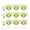 Opaque, variant on Hamster Eating Stash of Food Heart Shaped Planner Calendar Scrapbook Craft Stickers