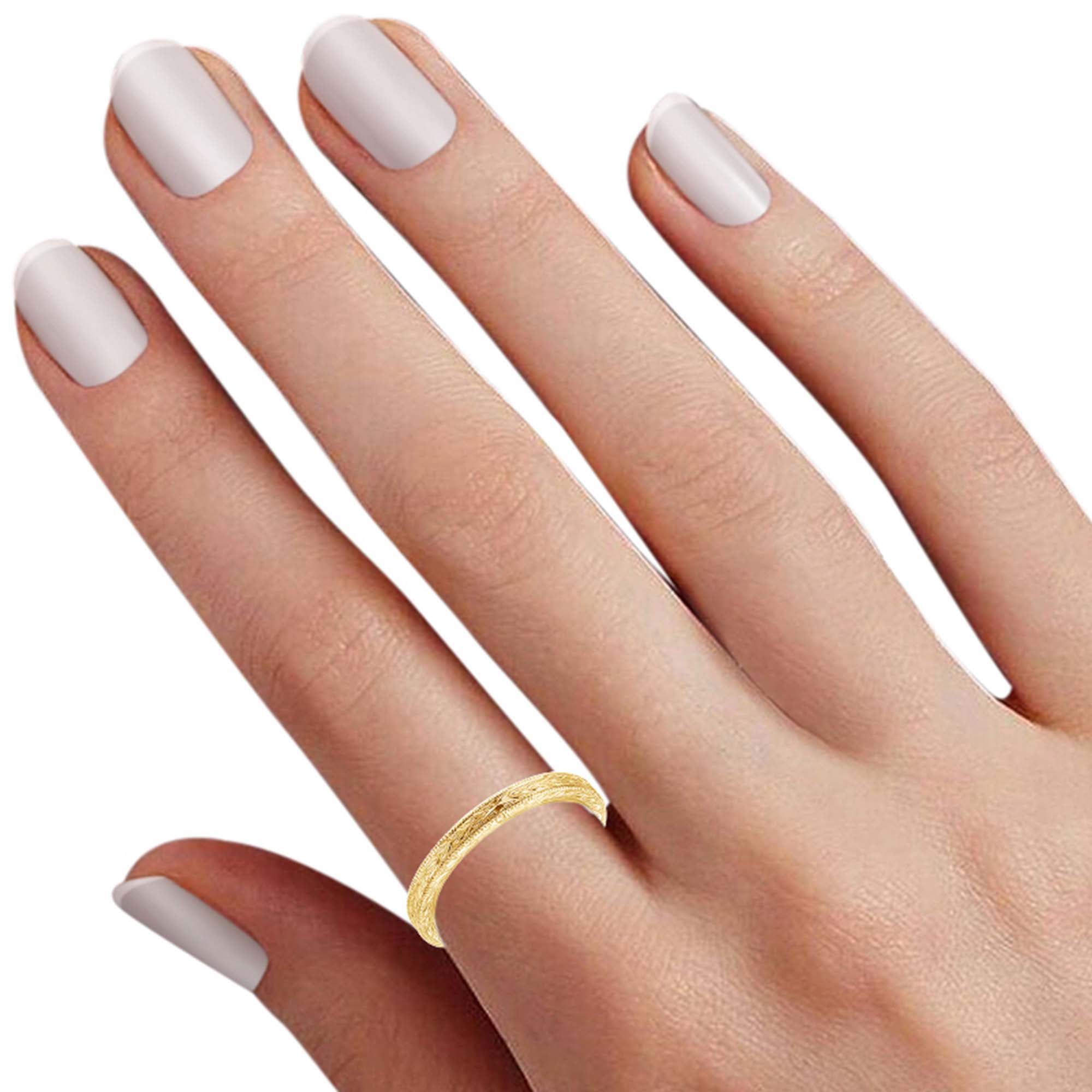 Yhpup Stainless Steel Round Rings For Women Gold Texture Metal 18 K Plated  Statement Trendy Jewelry Bagues Pour Femme Gift - AliExpress