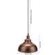 thumbnail image 4 of Lámpara colgante lámpara colgante con cubierta de olla industrial de estilo moderno para comedor estudio decoraciones de luz de techo para sala de estar dormitorio hotel ANGGREK  Otros, 4 of 8