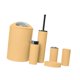 thumbnail image 5 of Juego de accesorios de baño de 6 piezas con diseño moderno, jabonera, escobilla de inodoro, jabón Morandi Amarillo, 5 of 9