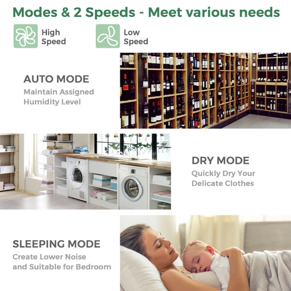 Canddidliike 24 Pints 1500 Sq. ft Dehumidifier for Medium to Large Room with Indicator, Dehumidifier for Large Room and Basements