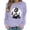 VKOYWKM-ZQR1-Purple, variant on VKOYWKM Sweatshirts for Women Trendy Halloween Funny Print Pullover Long Sleeve Crew Neck Oversized Sweatshirts Fall Sweatshirt