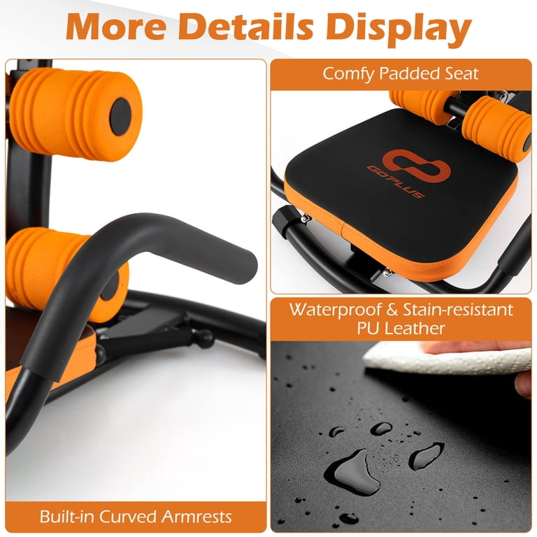 Costway Core Ab Trainer Bench, Abdominal Stomach Exerciser, Gym