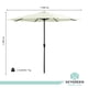 thumbnail image 3 of Sombrilla Para Exterior Jardin Playa 3 Mts Acero Reforzada beige Sky Green HJSB30140001, 3 of 8