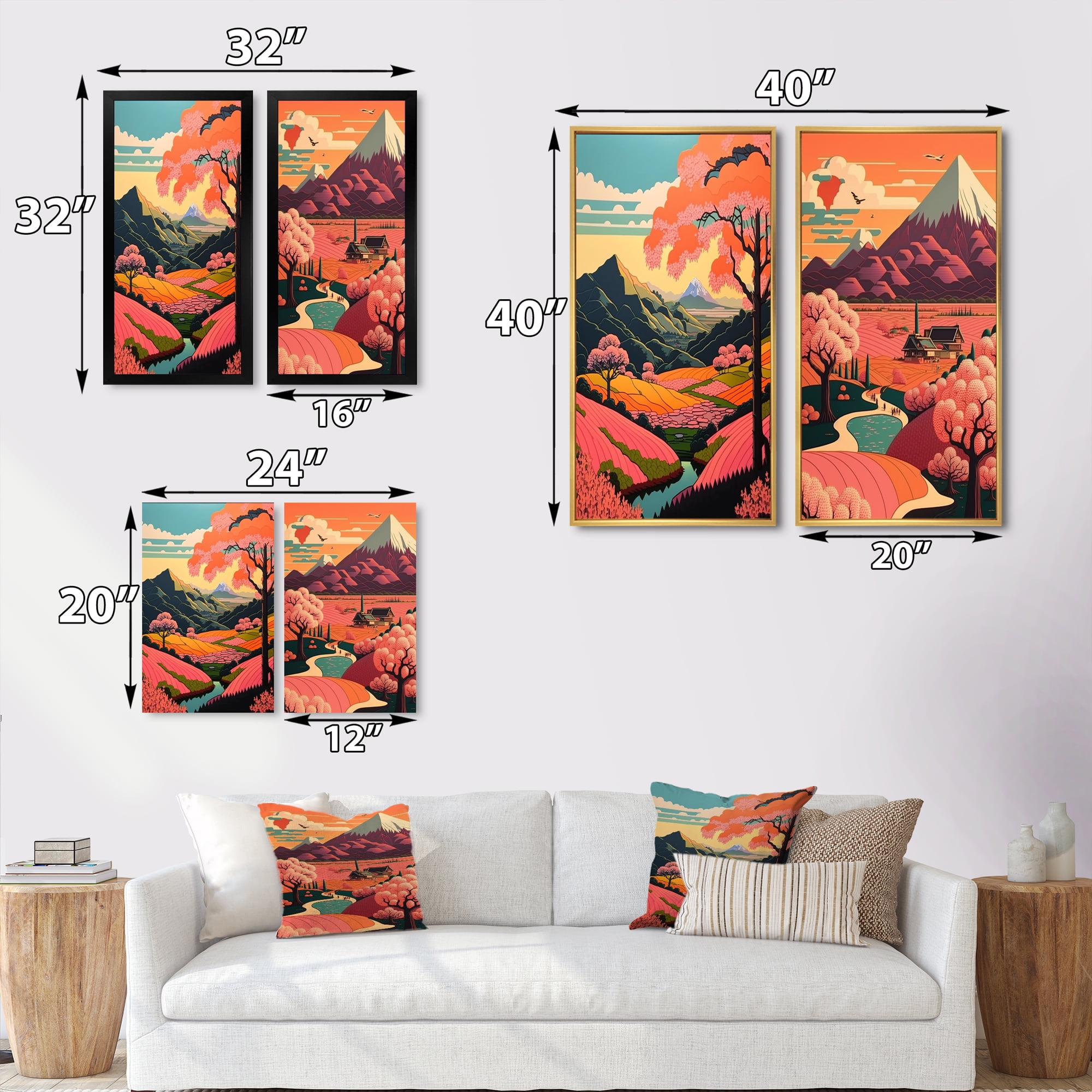 絵画 Mountain Serenity Designart