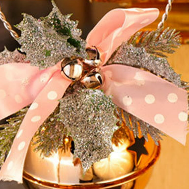 Christmas Jingle Bells Christmas Tree Bows Ornaments Craft Bells
