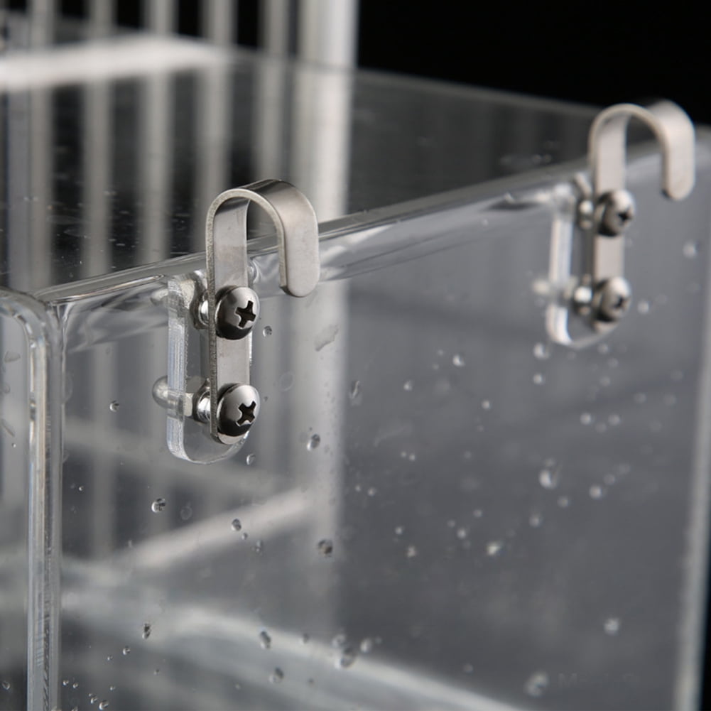 Transparent Acrylic Bird Bath Box Thickened Hanging Water Bath Tub Bird Supplies Shower Cage Accessory