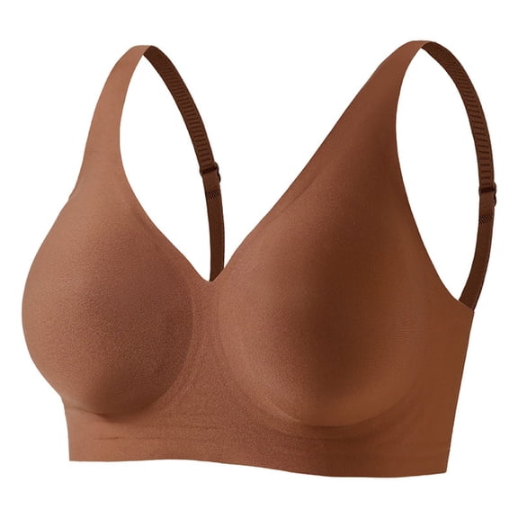 Lpmadey Jelly Bras for Women Deep V Seamless No Underwire Comfort Push Up Bras Sports Bra for Yoga
