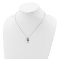 thumbnail image 3 of 925 Sterling Silver Cable Necklace with Pendants Chain Cheryl M Enameled Freshwater Cultured Pearl and Brilliant-cut CZ Seahorse 18 Inch 14 mm, 3 of 3