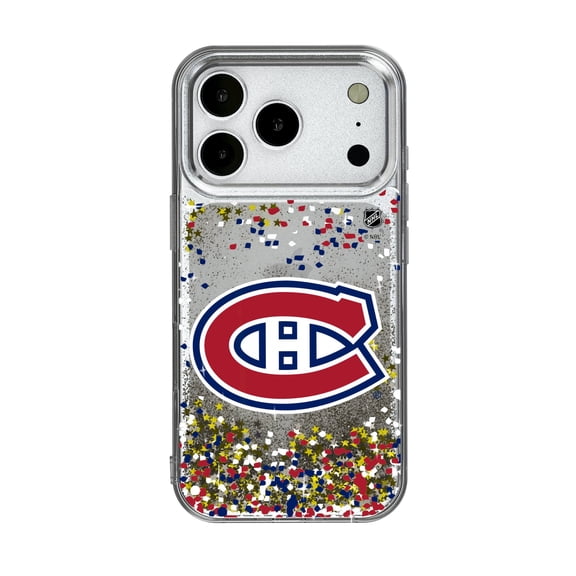 Montreal Canadiens iPhone Confetti Glitter Case