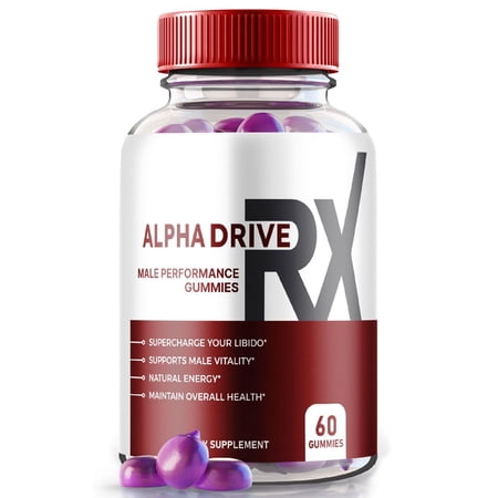 Alpha Drive RX Gummies for Men, Your Daily Supplement for Confidence and Performance, All Natural AlphaDriver Rx Formula for Circulation and Overall Health, AlphaDriveRx Reviews (60 Gummies)