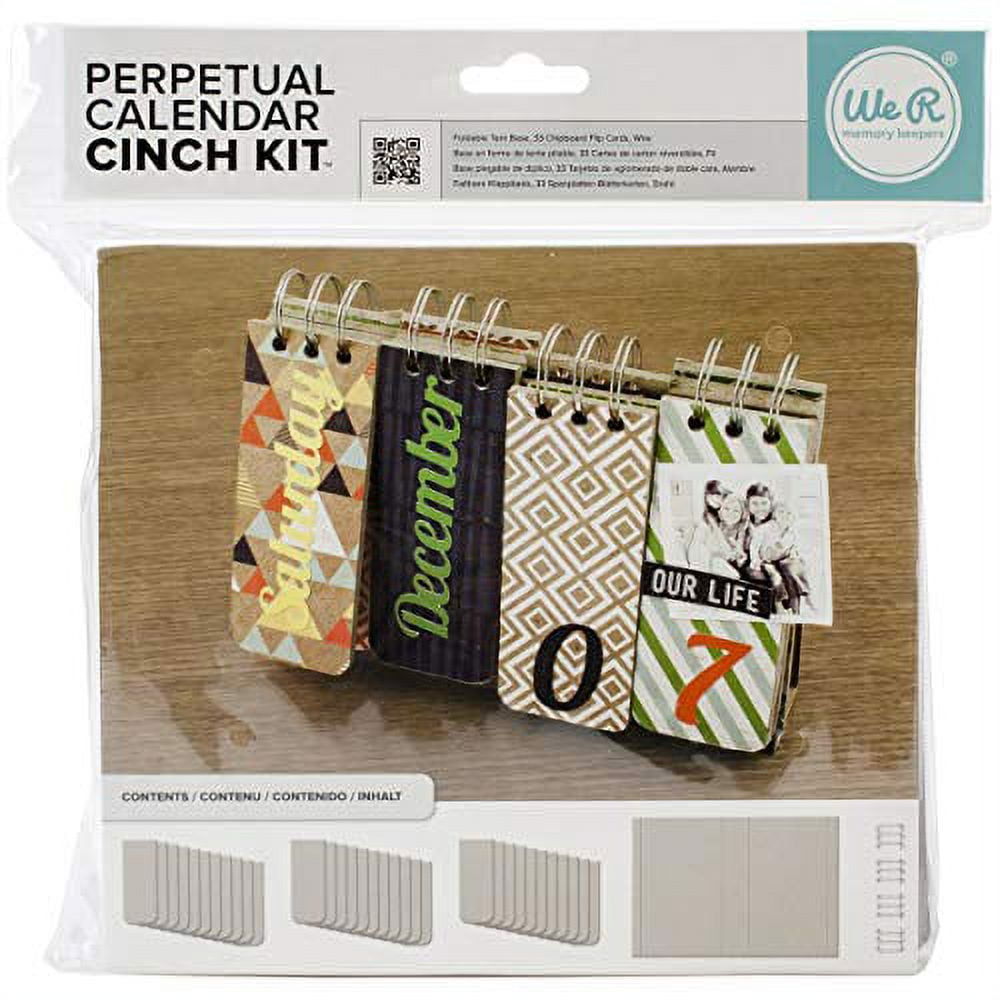 『4年保証』 8.75 Kit Calendar Perpetual Cinch Inch Inch-Covers 9.25 X ノート