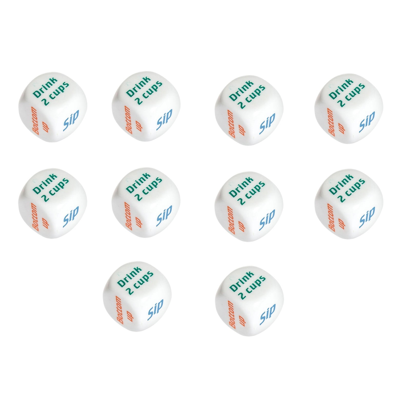 Fufafayo 6Pcs Party Dice Game, Drinking Game Dice for Adults, 20mm Acrylic Dice Set, Wagers Dice for Party Games Dinner Parties, Random Color Dice for Social Gatherings