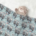 thumbnail image 2 of Pofeuu Sea Otter Print Puppy Blanket,Dog Blankets,Pet Blanket Cozy Cat Blankets for Indoor Cats, Fuzzy Pet Blanket for Kitten Doggy Dog Blankets-Large, 2 of 8