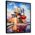 thumbnail image 2 of Designart "The Guggenheim Museum of Bilbao, Spain I" Cityscapes Floater Framed Wall Art Living Room, 2 of 7