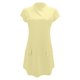 thumbnail image 4 of Vestido informal corto de manga corta liso y sexy de corte ajustado y cintura alta para mujer - Poliéster ligero, bolsillos, varias tallas, 4 of 5