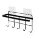 thumbnail image 1 of unbranded Colgador Para Toallas Sobre Puerta Negro De Material Resistente Sin Taladro, 1 of 7