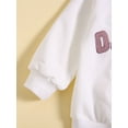 thumbnail image 2 of HWJAD Toddler Baby Girl Clothes 3 6 9 12 18 24 Months Fall Outfits Letter Long Sleeve Sweatshirt Tops + Pants Set, 2 of 11