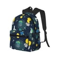 thumbnail image 2 of Picia Space and Animals Large Capacity Backpack Classic Style Backpack Casual Backpack Water-Resistant School Work Travel Outdoor Backpack, 2 of 8
