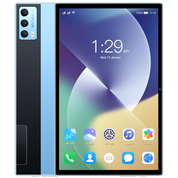 Tablets 10.1 Inch Fhd Display Android Tablet, 7500 Mah Mega Battery Gaming Tablet, Camera Tablet, Support 1 Tb Expandable Tablets Slim Metal Design 24h