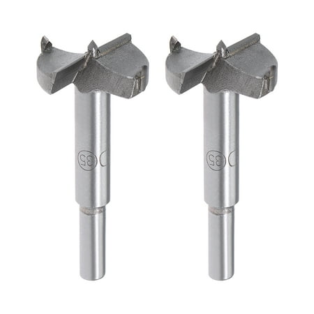 Wood Boring Drill Bit 35mm Forstner Hole Saw Carbide Tip Round Shank Cutting for Hinge Wood Plywood MDF CNC Tool