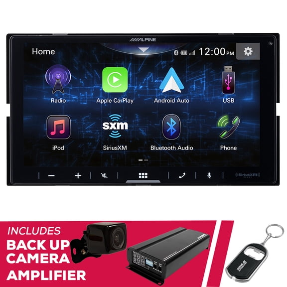 New Alpine ILX-W770 6.75" Multimedia with Backup Camera and KTA-450 Amplifier