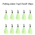 thumbnail image 4 of Luminous Fishing Weights Sinkers 11g-60g Water Drop 360 Degree Rotation Fishing Sinker Bass Fishing Accessories, 4 of 15