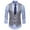 Gray, variant on Summer Waistcoat for Men Solid Suit Vest British Slim Fit Plus Size Formal Blazer Vest