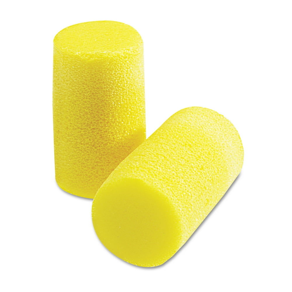 3M Ear Classic Plus Earplugs, Pvc Foam, Yellow, 200 Pairs