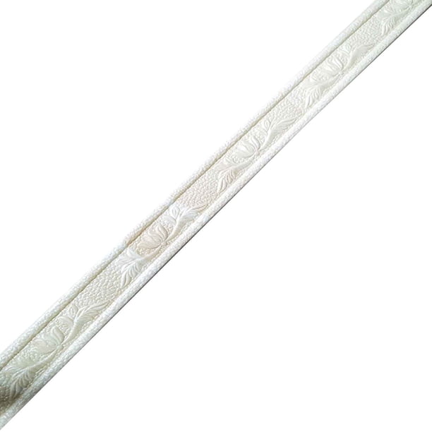 Fiudx Borde de Pared Autoadhesivo, Espuma de Pe Suave, Fácil de Instalar, Borde Decorativo para Vallas, Marcos de Puertas y Alféizares de Ventanas, Multiusos, Práctico y Extraíble, 1 Borde de Esquina