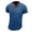Blue, variant on LYEAA Summer Shirts for Men Short Sleeve Four Buttons Crew Neck Fitted Pullover T-shirts Solid Casual Soft Comfortable Breathable Men's Tops Gray M