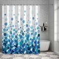 thumbnail image 3 of Shower Curtain Blue Polka Dots Bathroom Curtains with Hooks, Waterproof Fabric Watercolor Abstract Art Bath Shower Curtains Set for Bathroom Bathtubs Decor 36x72 Inch, 3 of 9