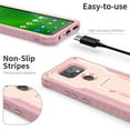 thumbnail image 4 of ExoGuard For Cricket Ovation 2 Case, Phone Case with Screen Protector and Kickstand (Pink), 4 of 7