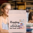 thumbnail image 4 of Reading Books Lover Gift Book Worm Gifts Reading Is An Adventure That Never Ends Book Sleeve Bookish Gift, 4 of 7