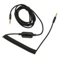thumbnail image 3 of Câble à Ressort pour Casque, Volume Réglable Câble Tressé Résistant à l'Usure Plug and Play Câble Enroulé avec Interrupteur Silencieux pour A40 pour A10, 3 of 7