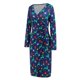 thumbnail image 4 of Vestido con estampado navideño para mujer Vestido de fiesta de año nuevo elegante y ajustado Kuymtek Azul T XL para Mujer, 4 of 9