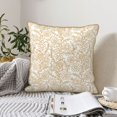 thumbnail image 6 of Fotbe Plant Pattern Velvet Decorative Throw Pillow Covers with Elegant Piping, Soft Plush Cushion Cover for Sofa, Bed, Car, Office-16"x16", 6 of 8
