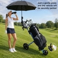 thumbnail image 6 of 3 Wheel Golf Push Cart, Lightweight Aluminum Golf Trolley with Phone/Cup/Umbrella Holders, Dual Scorecard Holder, Compact Quick Fold Golf Bag Cart for All Terrain, 6 of 10