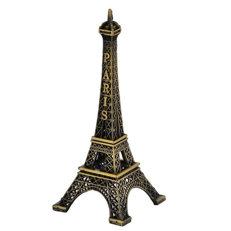 Home Metal Paris Miniature Eiffel Tower Model Souvenir Bronze Tone 13cm
